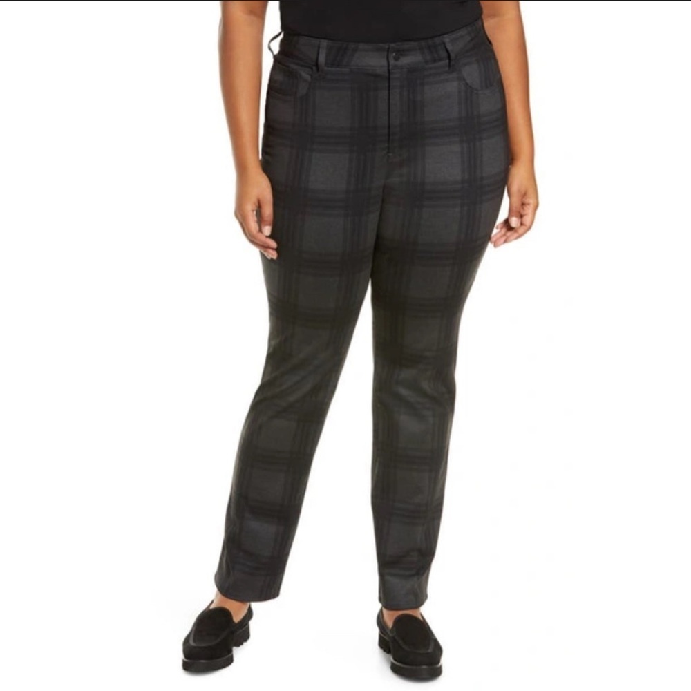 Stitch Fix l NYDJ Marilyn Plaid Ponte Straight Leg Pants, 14W